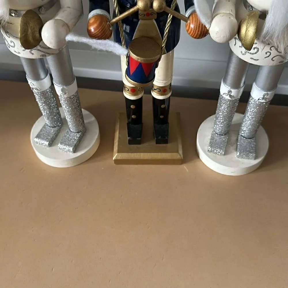 Nutcracker Wooden Christmas Holiday Bundle (3)